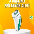 BUĞZ Şarjlı 3’ü 1 Arada VGR Epilatör LED Işıklı Suya Dayanıklı Hassas Bölge Epilasyon Makinesi