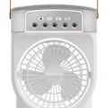 BUĞZ Şarjlı 600 Ml Su Hazneli Taşınabilir Masaüstü Vanilatör  Güçlü Fan Ve 2000 Mah Pil Beyaz