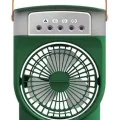 BUĞZ Şarjlı 600 Ml Su Hazneli Taşınabilir Masaüstü Vanilatör  Güçlü Fan Ve 2000 Mah Pil Yeşil