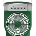 BUĞZ Şarjlı 600 Ml Su Hazneli Taşınabilir Masaüstü Vanilatör  Güçlü Fan Ve 2000 Mah Pil Yeşil