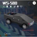 BUĞZ Şarjlı araba tasarımlı siyah Bluetooth hoparlör 15W FM radyo SD kart USB destekli