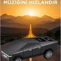 BUĞZ Şarjlı araba tasarımlı siyah Bluetooth hoparlör 15W FM radyo SD kart USB destekli