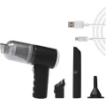 BUĞZ Şarjlı araç içi süpürge siyah 0-250 watt 81-90 dba 2 yıl garantili 1-2 saat kullanım