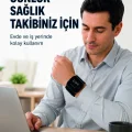 BUĞZ Şarjlı Bilekten Dijital Tansiyon Ölçer Geniş LCD Ekranlı