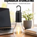 BUĞZ Şarjlı Dekoratif Kamp Lambası Askılı Ampul Led Işık Type-C Girişli