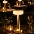 BUĞZ Şarjlı Gold Mantar Masa Lambası Dimmer Ayarlı Kablosuz LED Lamba