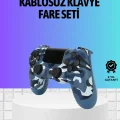 BUĞZ Şarjlı Kablosuz PS4 Oyun Kolu Titreşimli Hassas Kontrol