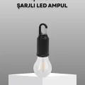 BUĞZ Şarjlı Kancalı LED Lamba – Kamp, Balkon ve Acil Durum Işığı