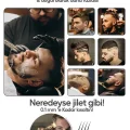 BUĞZ Şarjlı kuru saç sakal vücut tıraş makinesi altın renk 3-5 başlıklı 1 yıl garantili