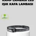 BUĞZ Şarjlı LED Kafa Feneri | 4 Modlu Akıllı Sensörlü Far | Su Geçirmez IPX5 Kamp ve Balıkçı Lambası