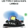 BUĞZ Şarjlı LED Kafa Lambası 800 Lumen COB XPE Ayarlanabilir Başlıklı