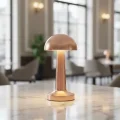 BUĞZ Şarjlı LED Masa Lambası 3 Kademe Dokunmatik Bronz Modern Tasarım