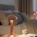 BUĞZ Şarjlı Mantar Masa Lambası 3 Seviyeli Dokunmatik LED USB Şarj Özellikli