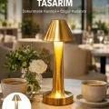 BUĞZ Şarjlı Masa Lambası 3 Işık Modu Kademesiz Karartma Metal Gövde Yeni Nesil