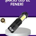 BUĞZ Şarjlı Mini LED El Feneri 2000 Lümen Su Geçirmez