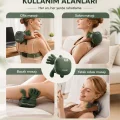 BUĞZ Şarjlı Parmak Hissi Masaj Cihazı Isıtmalı Boyun Sırt Omuz Bacak Kullanımı Rahat Model