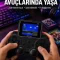BUĞZ Şarjlı Retro Gamepad Oyun Konsolu 520 Oyunlu TV Çıkışlı El Konsolu