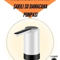 BUĞZ Şarjlı Su Pompası 8000mAh | Cam Damacana Uyumlu | Tek Tuşla Kontrol | USB Şarjlı Otomatik Dolum