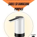  Şarjlı Su Pompası 8000mAh | Cam Damacana Uyumlu | Tek Tuşla Kontrol | USB Şarjlı Otomatik Dolum