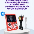 BUĞZ Şarjlı Taşınabilir El Oyun Konsolu 400 Oyun
