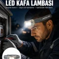 BUĞZ Şarjlı Wave Sensörlü LED Kafa Feneri Outdoor Kullanım Yeni Nesil