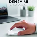 BUĞZ Şarjlı Wireless Mouse Bluetooth Çift Modlu Sessiz Yüksek Hassasiyetli Fare