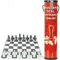 BUĞZ Satranç takımı rulo taş ve pano ile yanıcı maddelerden uzak tutun uyarılı - Hobi & Eğlence