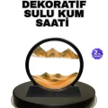 BUĞZ Şeffaf Dekoratif Kum Saati – Dayanıklı Gövde, Minimalist Stil, Masa ve Vitrin Aksesuarı