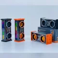 BUĞZ Şeffaf Mecha Müzik Tws Stereo Rgb İşıklı Hoparlör Kablosuz Bluetooth 5.0 Taşınabilir Hoparlör V9
