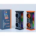 BUĞZ Şeffaf Mecha Müzik Tws Stereo Rgb İşıklı Hoparlör Kablosuz Bluetooth 5.0 Taşınabilir Hoparlör V9