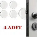  Şeffaf Silikon Mobilya ve Kapı Durdurucu Darbe Pedi 4lü Set