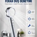 BUĞZ Şelale Sisi ve Masaj Özellikli Banyo Duş Başlığı