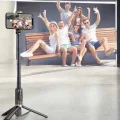 BUĞZ Selfie Çubuğu Tripod Kumandalı Telefon Tutucu Siyah