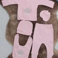 BUĞZ Sema Baby 5 Parça Hastane Çıkışı Zıbın Seti 0-3 Ay - Queen