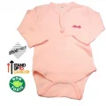 BUĞZ Sema Baby Uzun Kol Kaşkorse Badi (Body) - Pembe  12-18 Ay