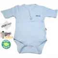 BUĞZ Sema Baby Yarım Kol Kaşkorse Badi (Body) - Mavi  12-18 Ay