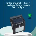 BUĞZ Sensörlü 20 LED Solar Duvar Lambası 3 Metre Algılama Mesafesi