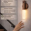BUĞZ Sensörlü Dekoratif Meşale Duvar Aplik LED Gece Lambası Mıknatıslı Model