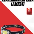  Sensörlü Kamp Lambası Ayarlanabilir Kafa Lambası Kafa Bantlı