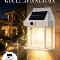 BUĞZ Sensörlü Solar Led Dış Duvar Aydınlatma Yeni Nesil