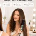 BUĞZ Seramik Plakalı Saç Düzleştirici – 200°C Ayarlanabilir Isı, İyon Teknolojisi