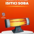 BUĞZ Sessiz Çalışan Quartz Tüp Infrared Isıtıcı 1800W