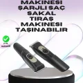 BUĞZ Sessiz Motorlu, Kablosuz Kullanımlı Şarjlı Saç ve Sakal Kesme Makinesi – Taraklı Set