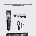 BUĞZ Sessiz Motorlu, Kablosuz Kullanımlı Şarjlı Saç ve Sakal Kesme Makinesi – Taraklı Set