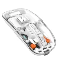 BUĞZ Sessiz Tıklama Çift Modlu Bluetooth Ve Alıcı Şeffaf Mouse Fare