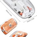 BUĞZ Sessiz Tıklama Çift Modlu Bluetooth Ve Alıcı Şeffaf Mouse Fare