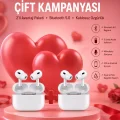 BUĞZ Sevgiliye Hediye Çift Kulaklığı Yeni Nesil Pro Kulaklık Sevgililer Gününe Özel Kampanya