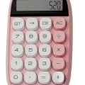 BUĞZ Sevimli Kare Tuşlu 10 Haneli Ldc Ekran Hesap Makinası Pembe