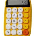 BUĞZ Sevimli Kare Tuşlu 10 Haneli Ldc Ekran Hesap Makinası Sarı