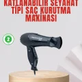 BUĞZ Seyahat Tipi Saç Kurutma Makinesi Katlanabilir Hafif Yapı